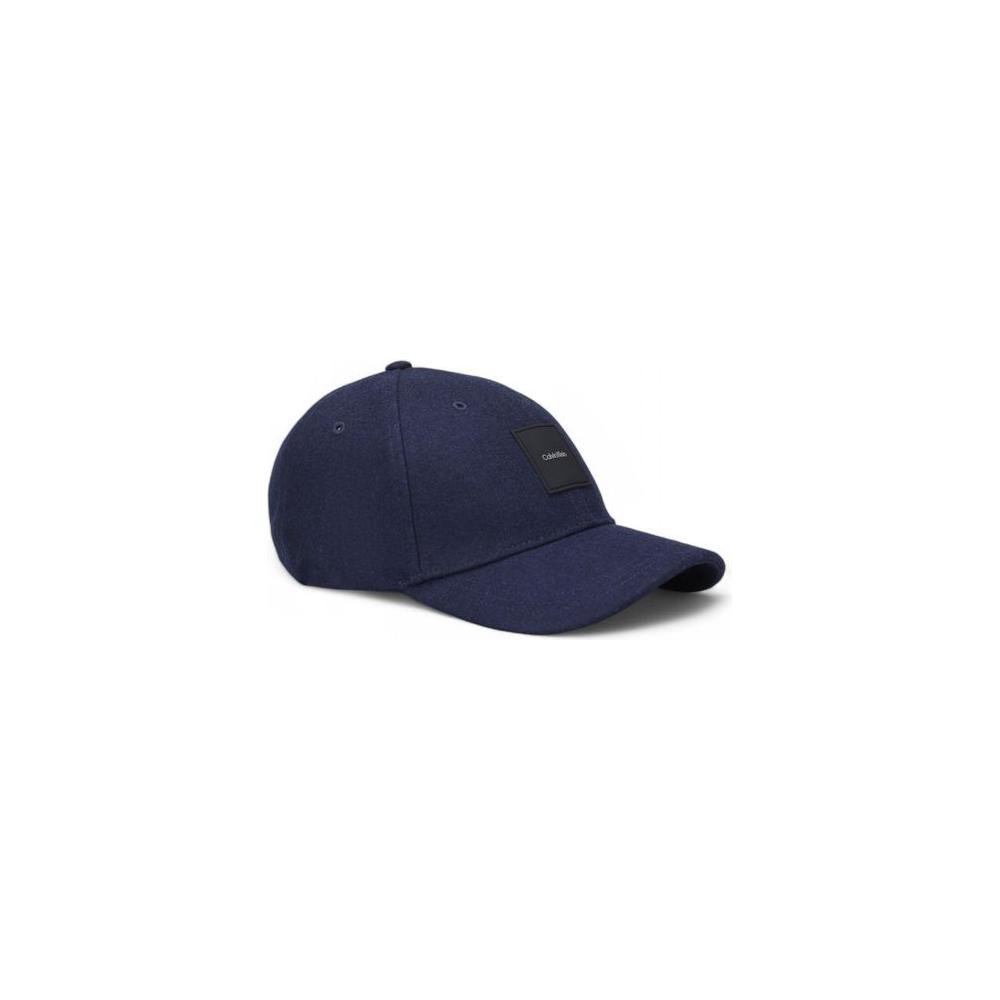 Calvin Klein Blue Wool Hats & Cap Calvin Klein Dark Slate Gray