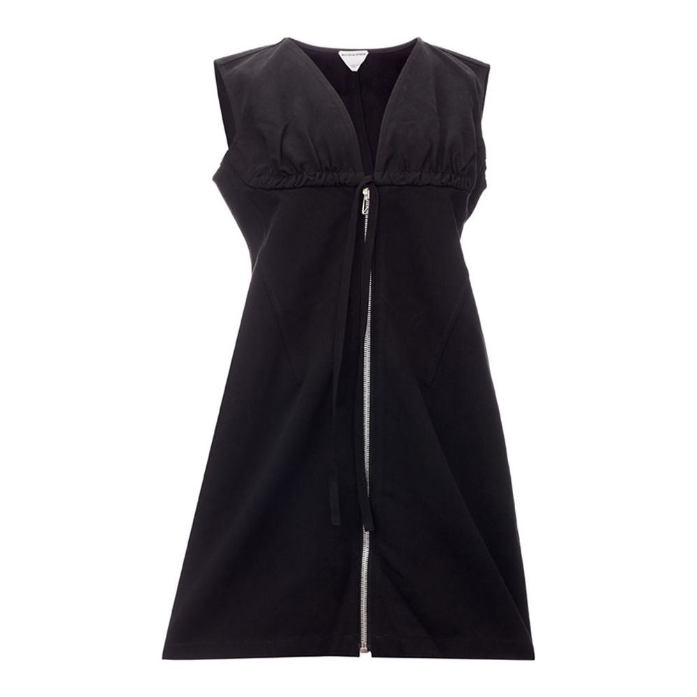 Bottega Veneta Elegant Black Viscose Dress Essentials Bottega Veneta Black