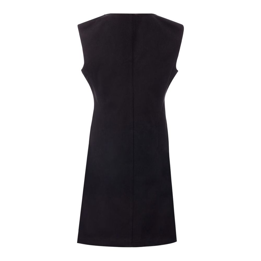 Bottega Veneta Elegant Black Viscose Dress Essentials Bottega Veneta Black