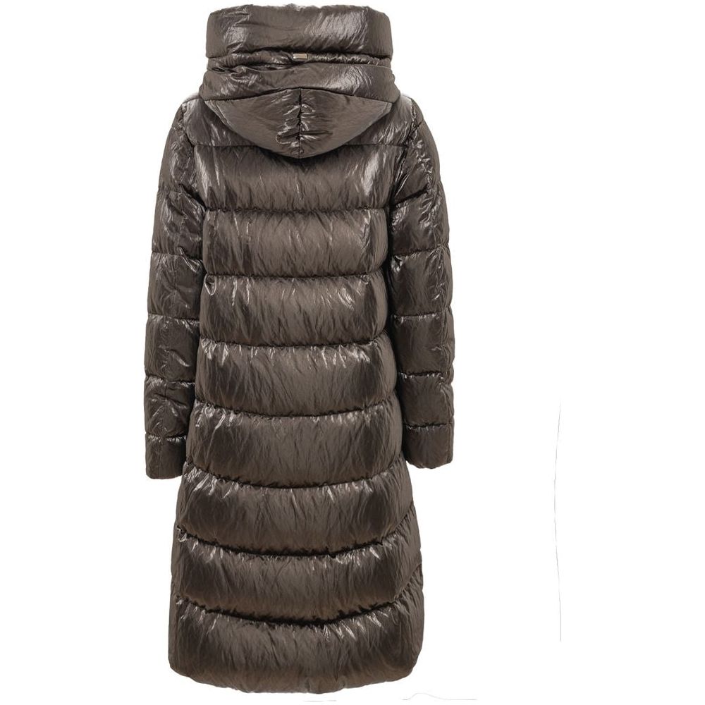 Herno Silver Viscose Jackets & Coat Herno Dark Slate Gray