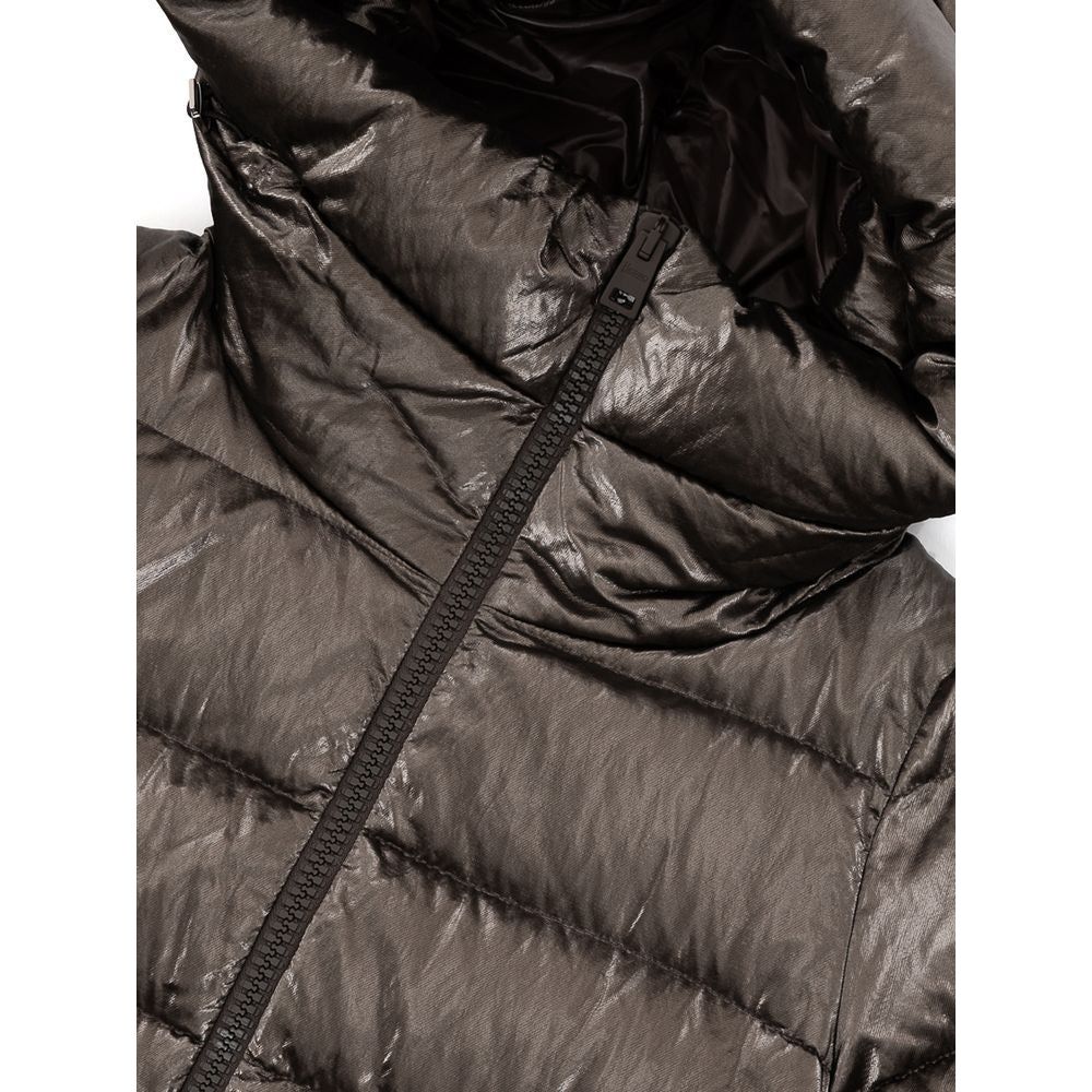 Herno Silver Viscose Jackets & Coat Herno Dark Slate Gray