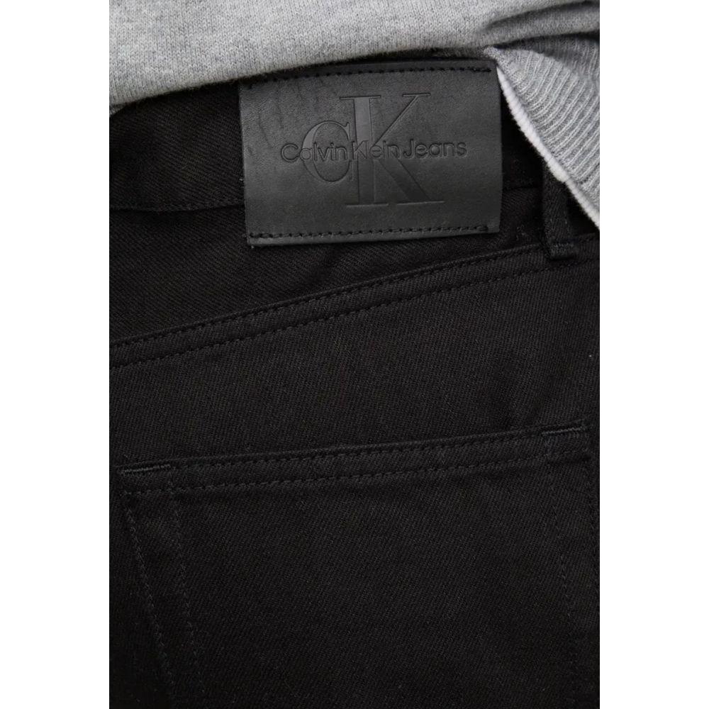 Calvin Klein Jeans Black Cotton Jeans & Pant Calvin Klein Jeans Black
