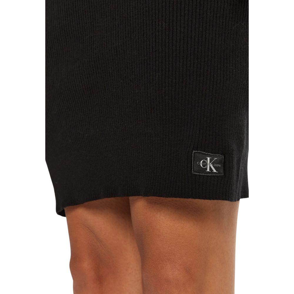 Calvin Klein Jeans Black Cotton Dress Calvin Klein Jeans Sienna