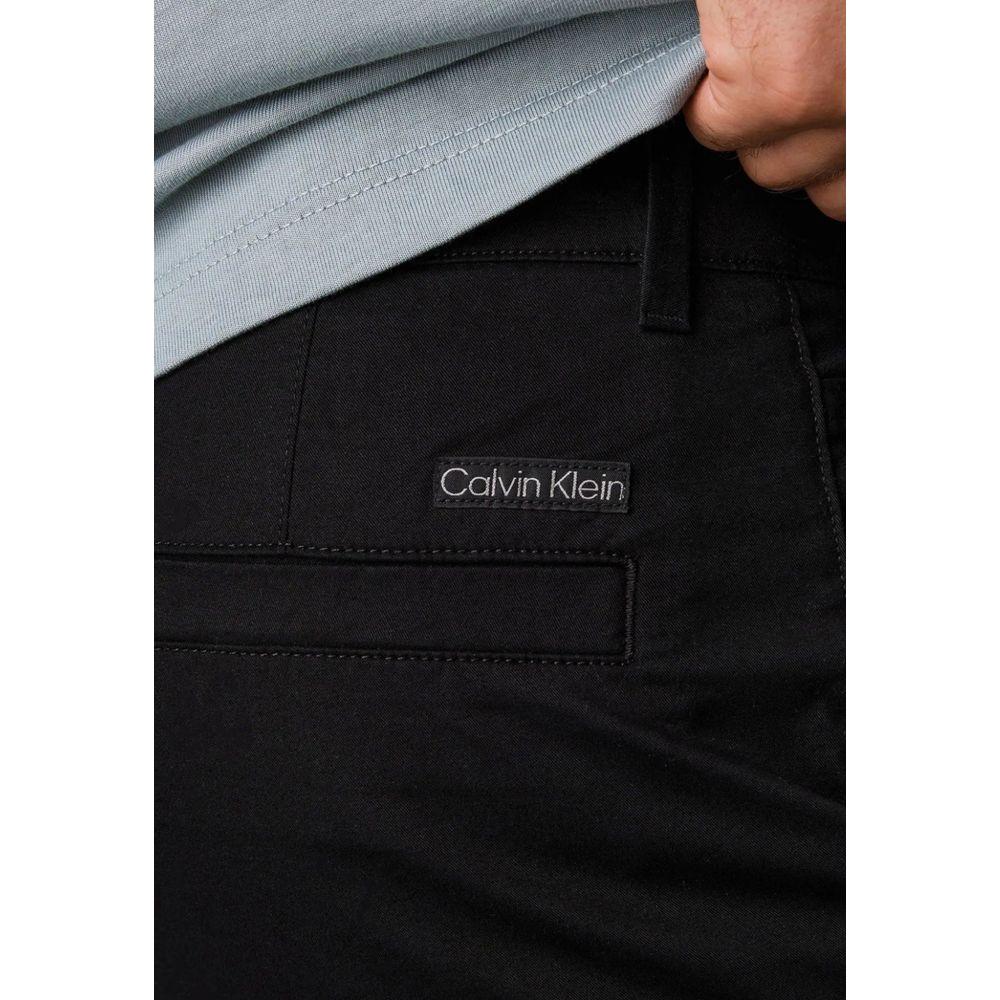 Calvin Klein Jeans Black Cotton Cotton Jeans & Pant Calvin Klein Jeans Black