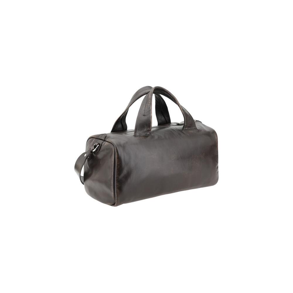Prada Leather Men Travel Bag Prada Dim Gray