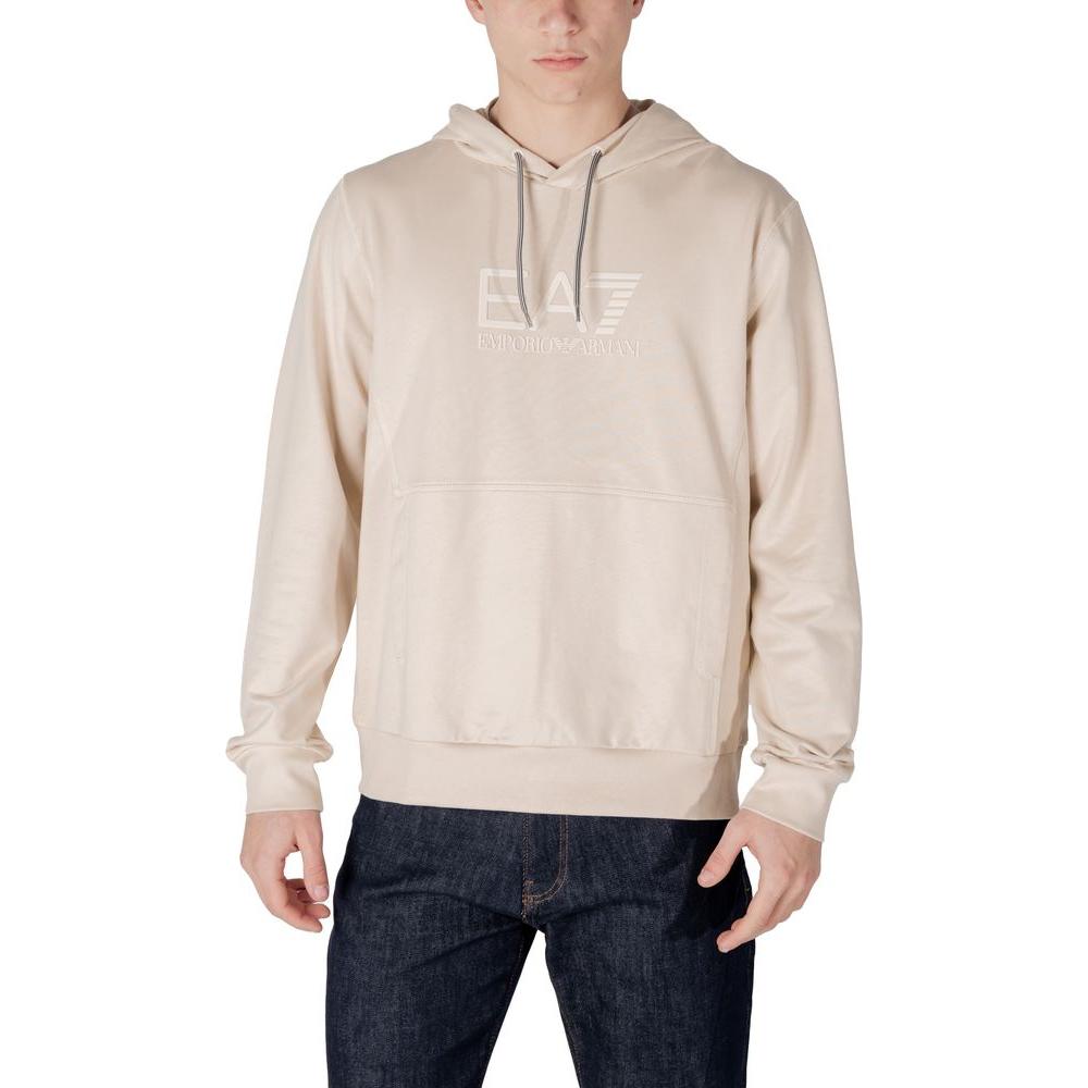 EA7 Emporio Armani Beige Cotton Sweater