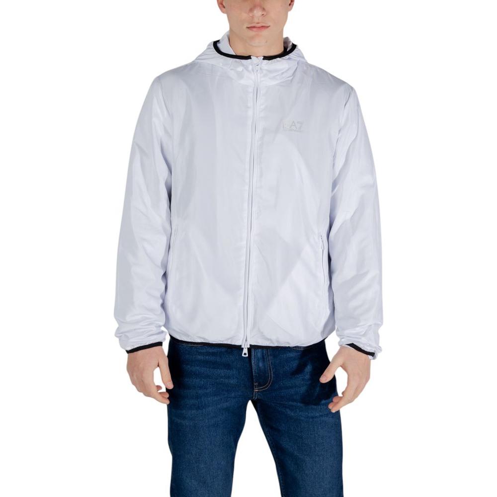 EA7 Emporio Armani White Polyester Jacket