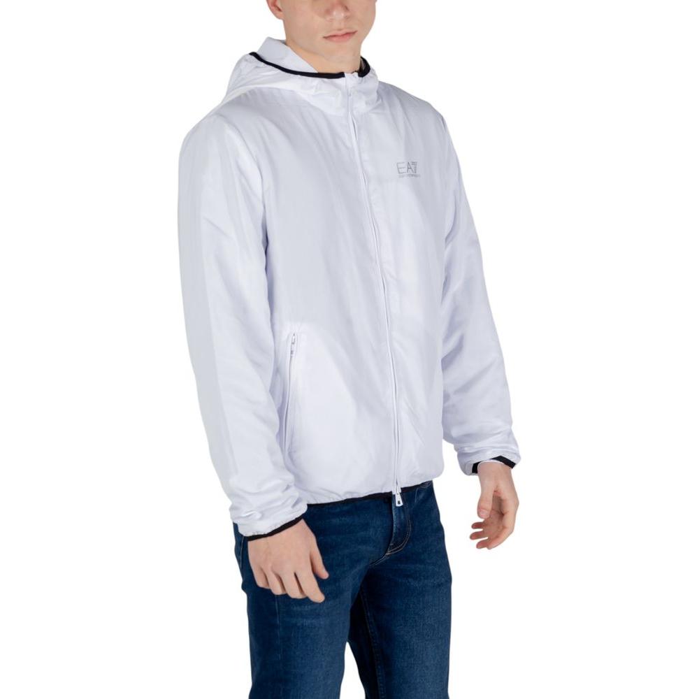 EA7 Emporio Armani White Polyester Jacket