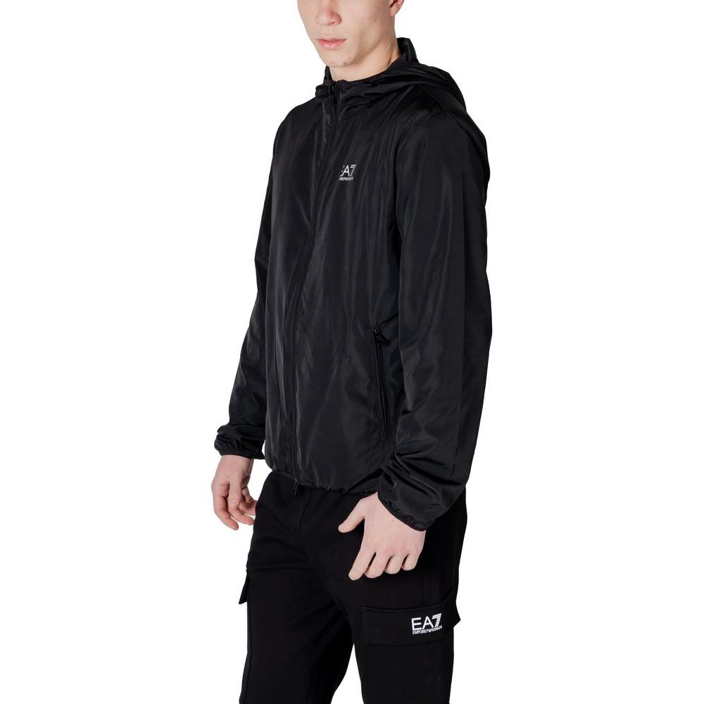 EA7 Emporio Armani Black Polyester Jacket
