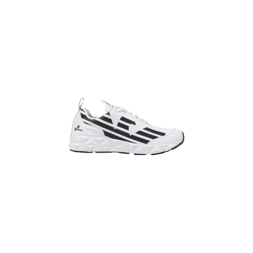 EA7 Emporio Armani Black And White Polyester Sneaker EA7 Emporio Armani Light Gray