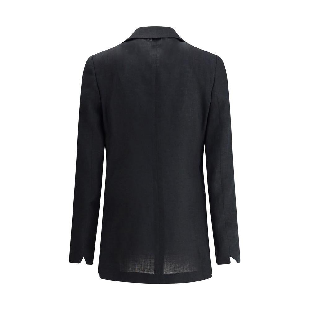 Lardini Linen Blazer Lardini Dark Slate Gray