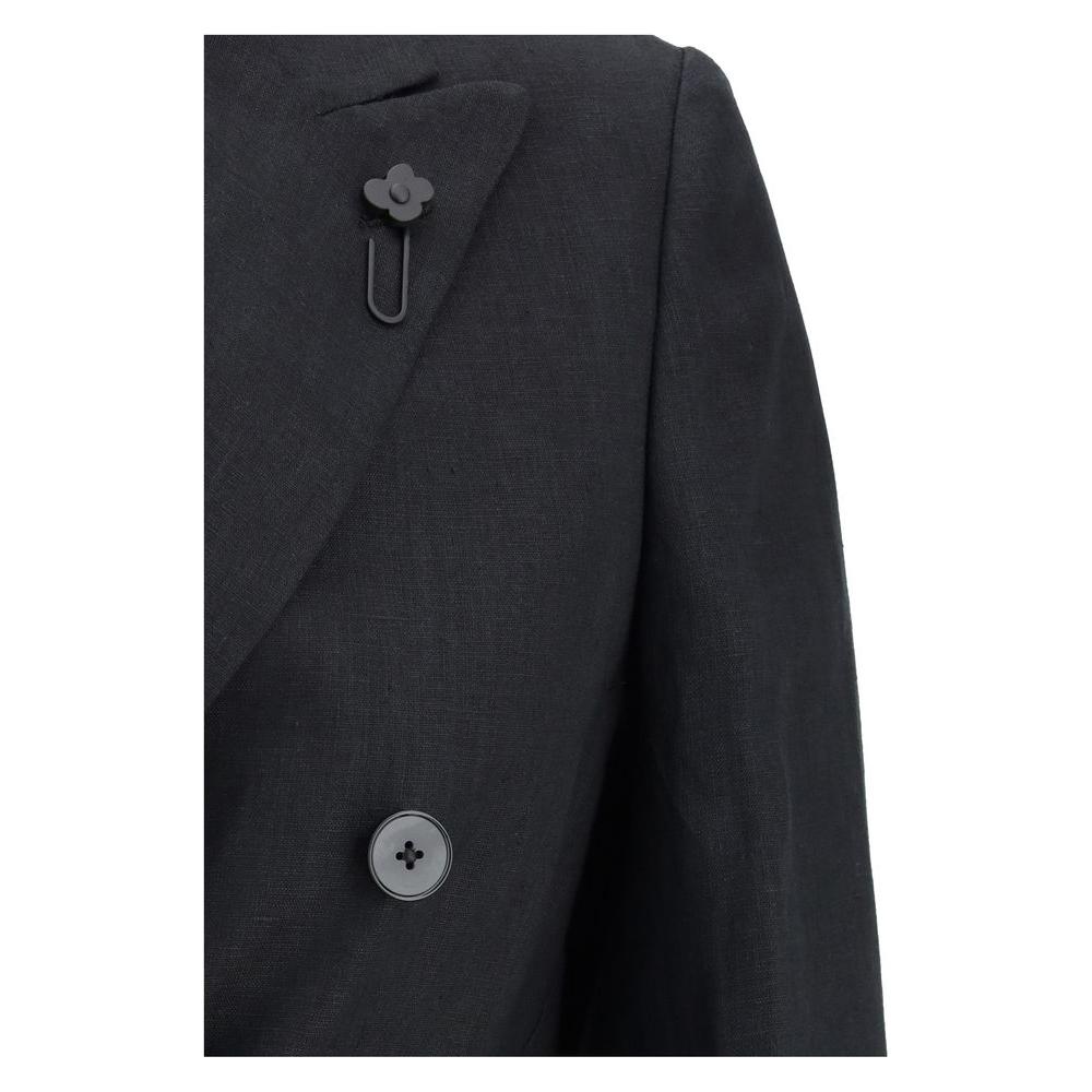 Lardini Linen Blazer Lardini Dark Slate Gray