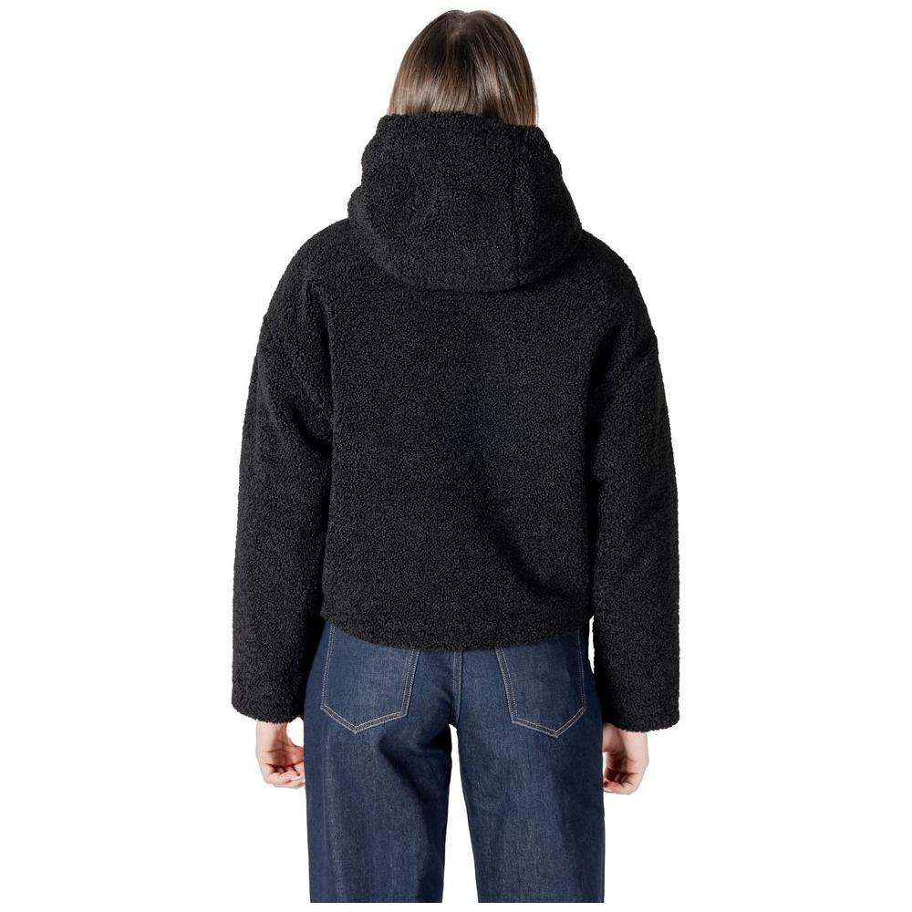 Calvin Klein Jeans Black Polyester Jackets & Coat Calvin Klein Jeans Dark Slate Gray
