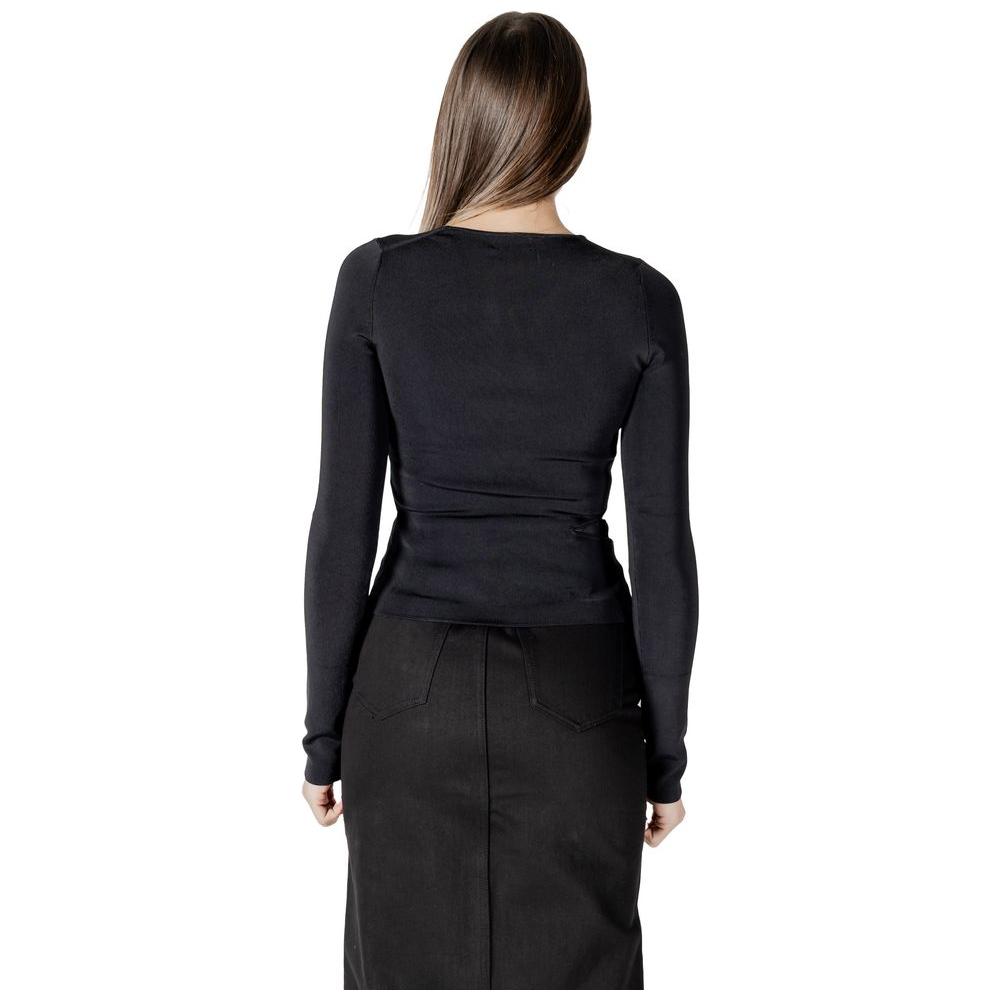 Calvin Klein Jeans Black Rayon Tops & T-Shirt Calvin Klein Jeans Black