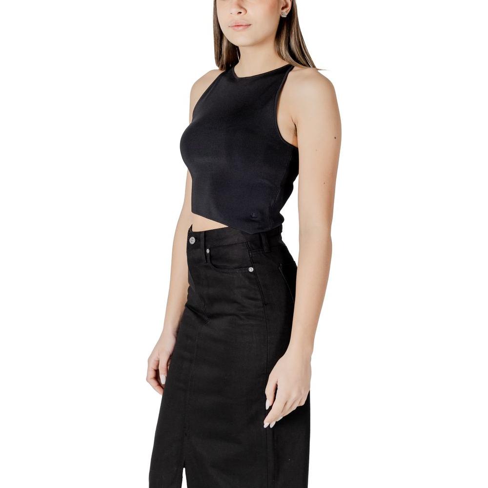 Calvin Klein Jeans Black Rayon Tops & T-Shirt Calvin Klein Jeans Black