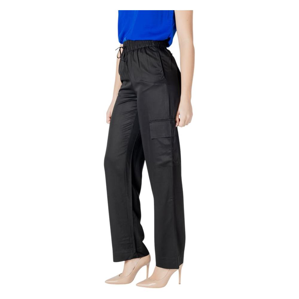 Calvin Klein Jeans Black Viscose Jeans & Pant Calvin Klein Jeans Dark Slate Gray