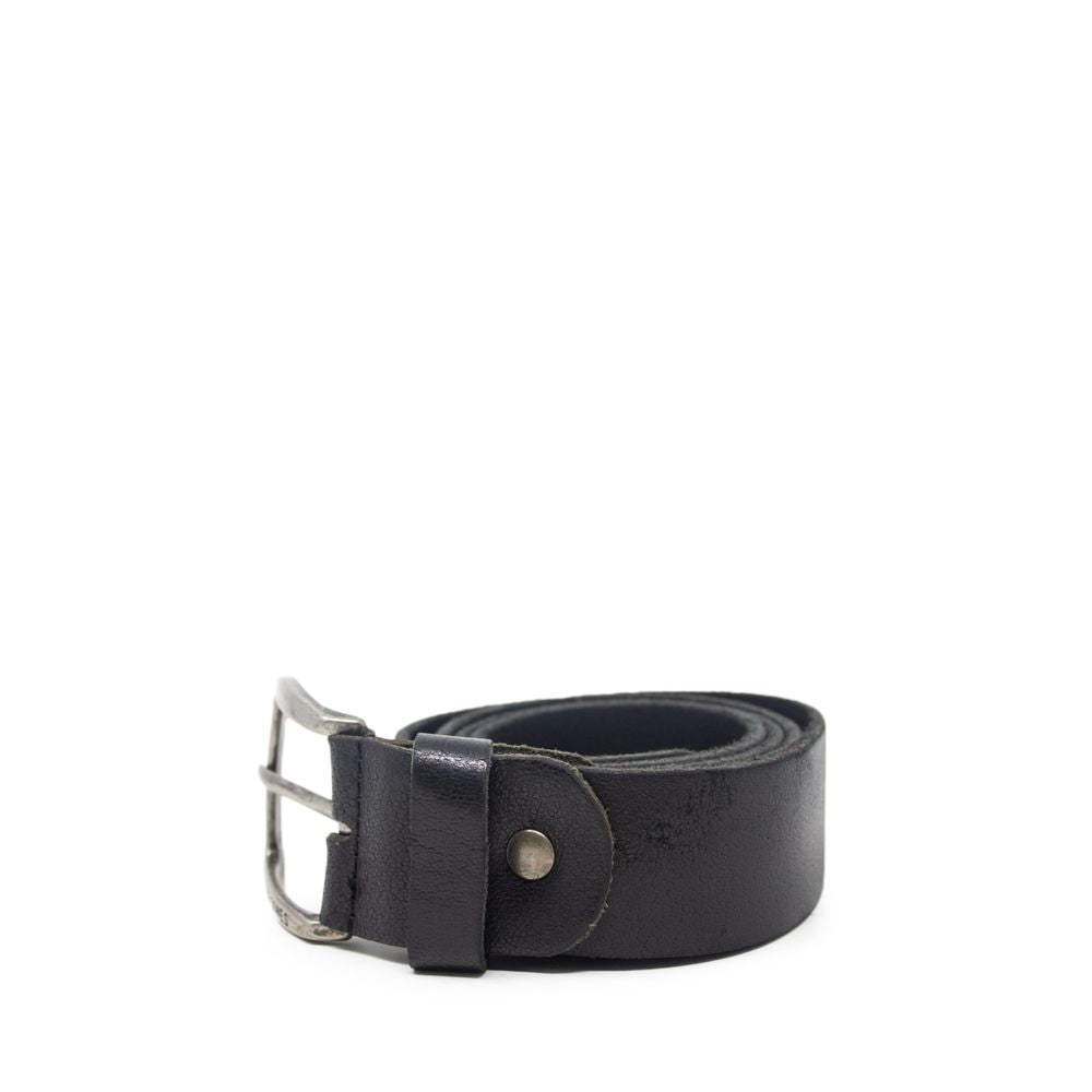 Jack Jones Black Leather Belt Jack Jones Dark Slate Gray