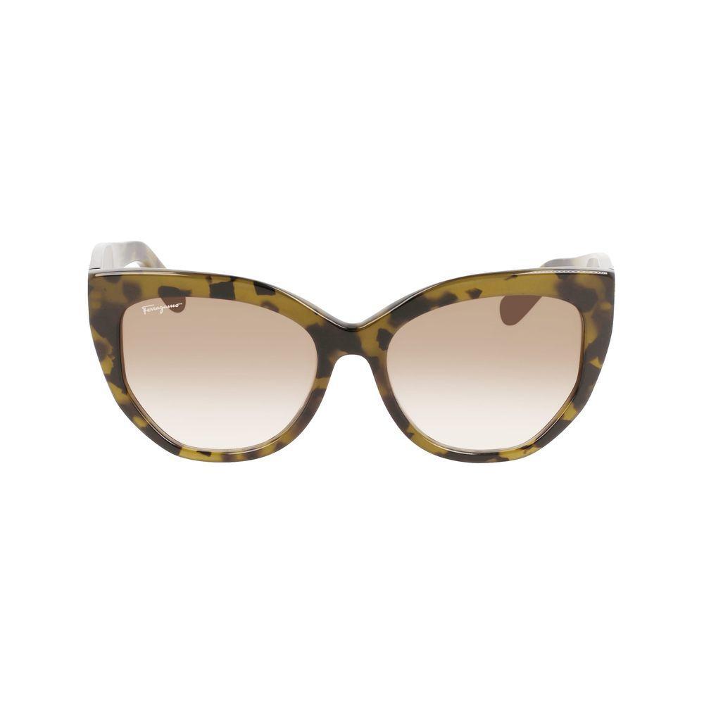 Ferragamo Brown Acetate Sunglasses FESF1061S246AC