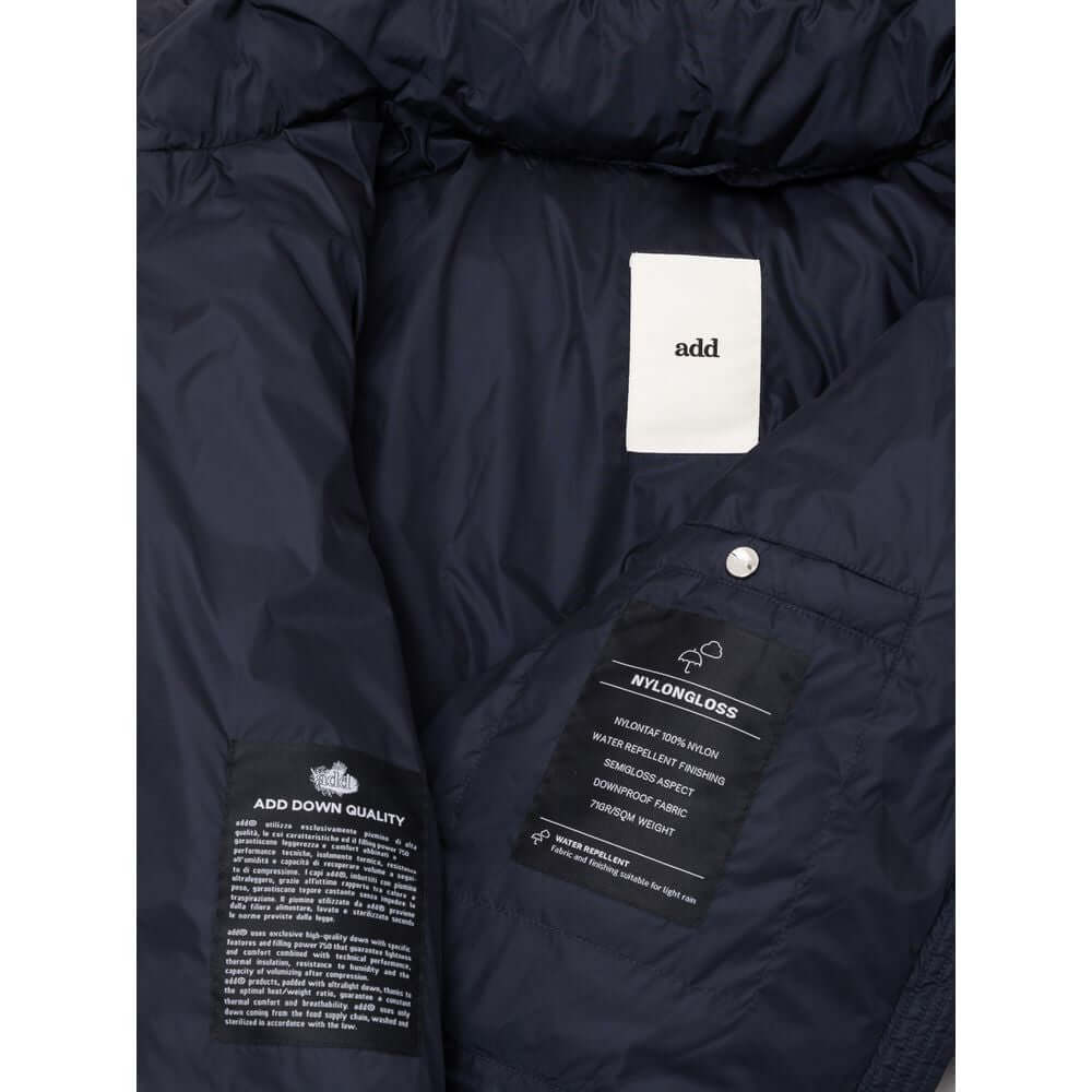 Add Blue Polyamide Jackets & Coat