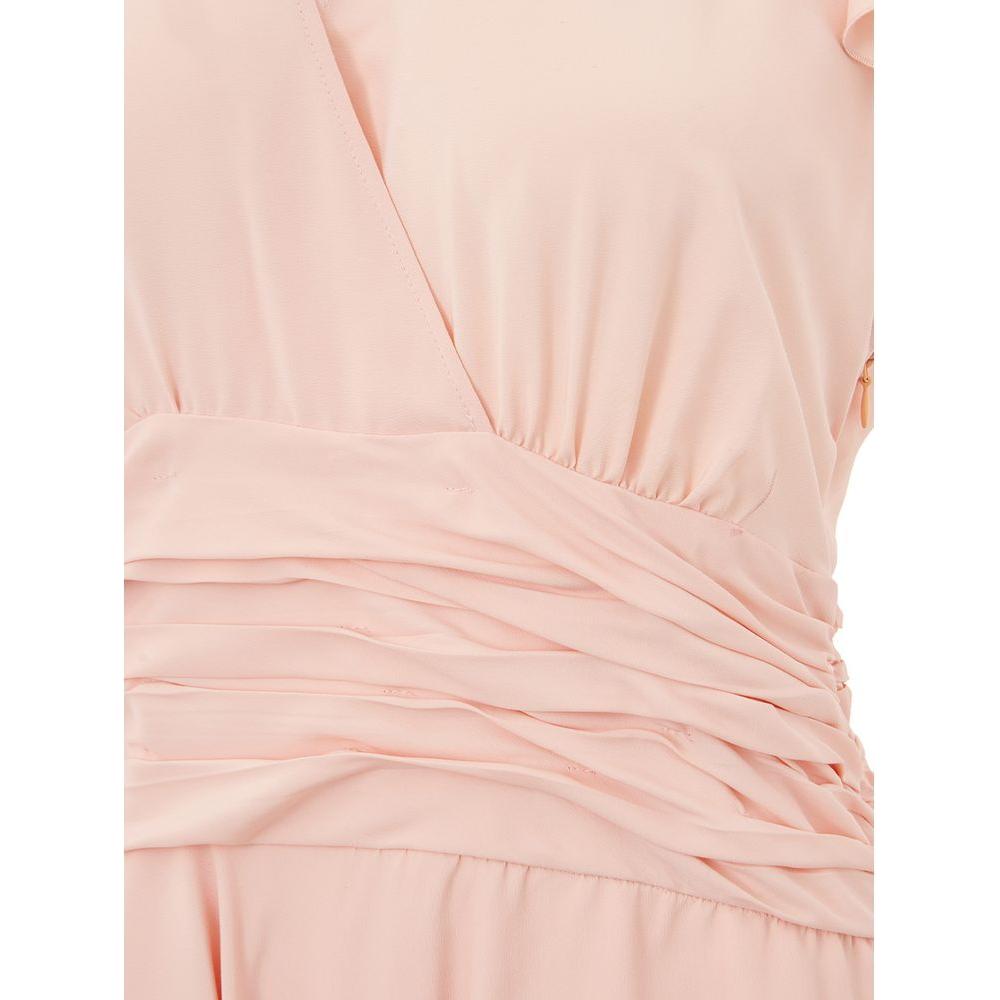 Lardini Elegant Pink Acetate Dress Lardini Wheat