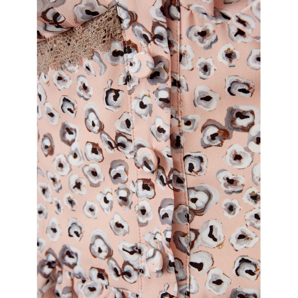 Lardini Elegant Pink Acetate Dress for Evening Elegance Lardini Gray