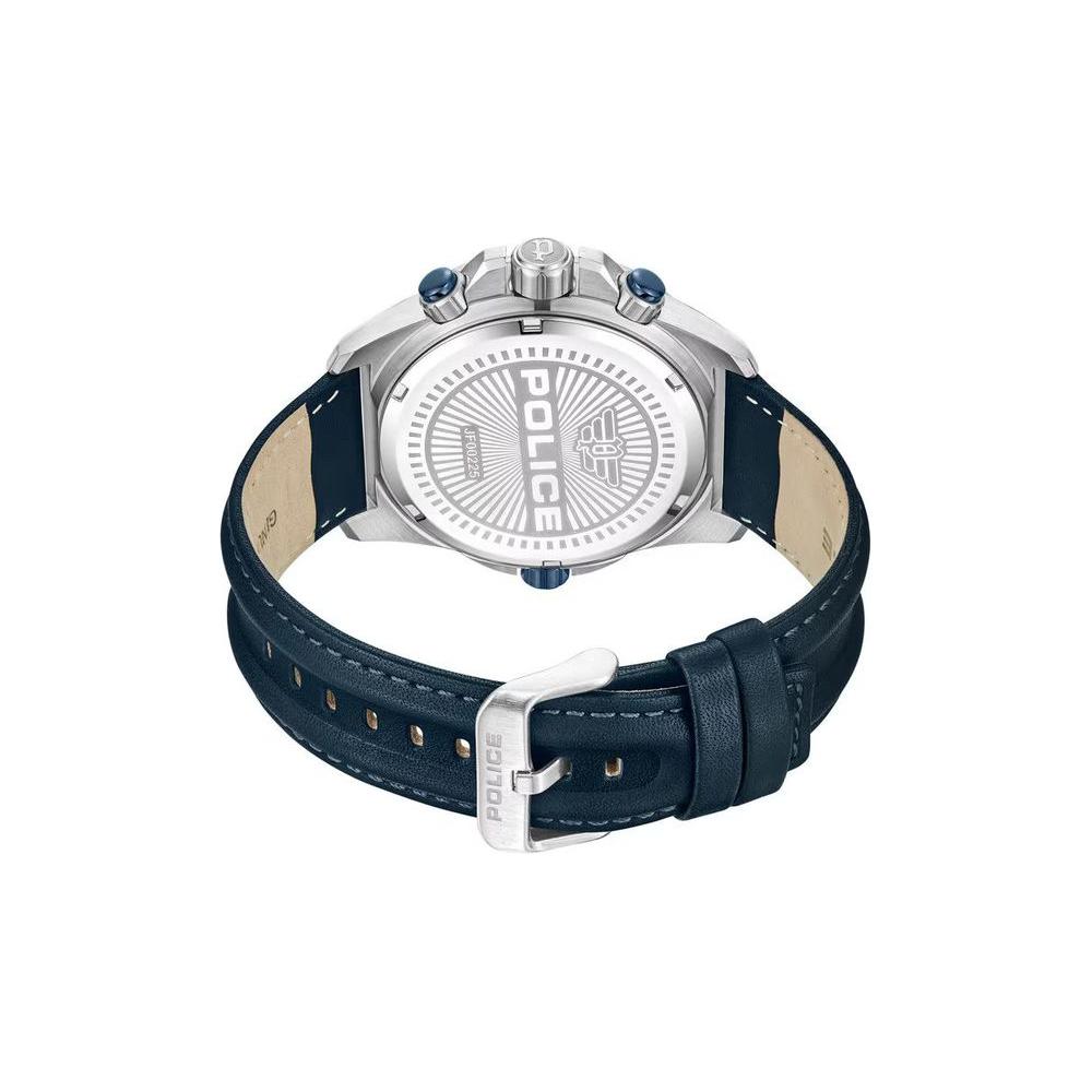 Police Blue Artificial Leather Watch