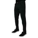 Dolce & Gabbana Dark Green Cotton Loose Men Denim Jeans PAN75209-48