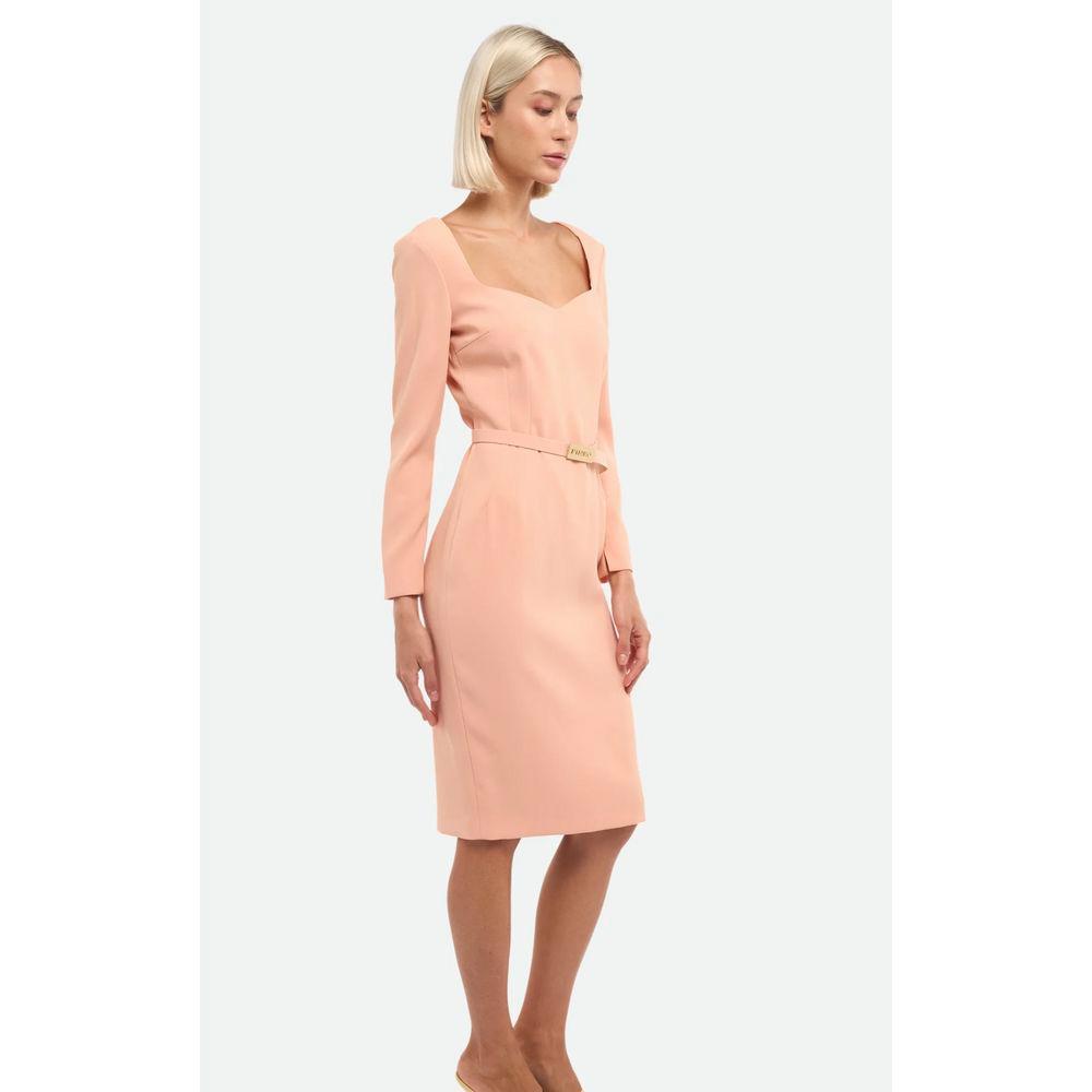 PINKO Pink Polyester Dress PINKO White Smoke