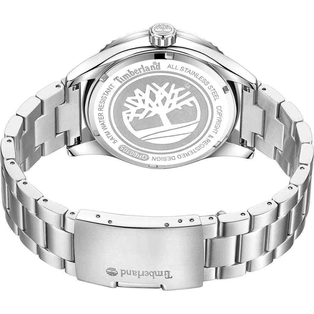Timberland Gray Stainless Steel Dress Watch