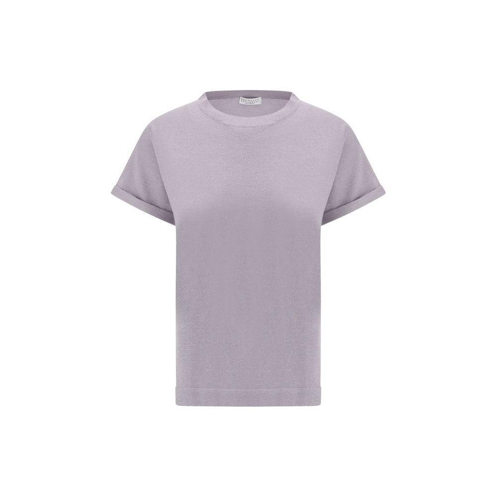 Brunello Cucinelli cashmere glitter T-shirt BR-M41810000C9101-XXL