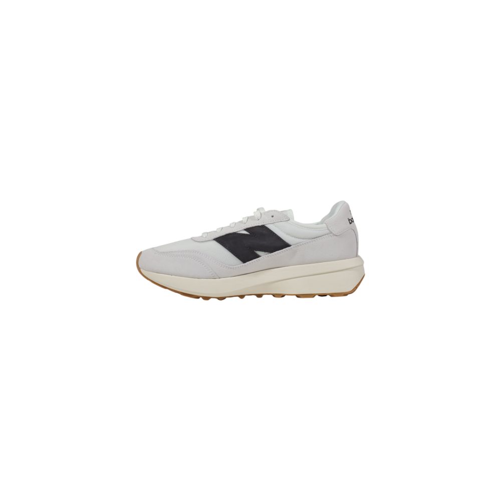 New Balance White Suede Leather Sneaker