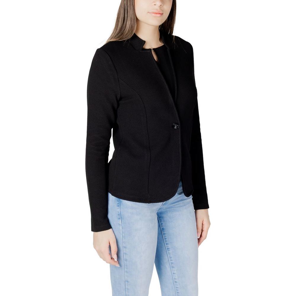 Street One Black Cotton Suits & Blazer