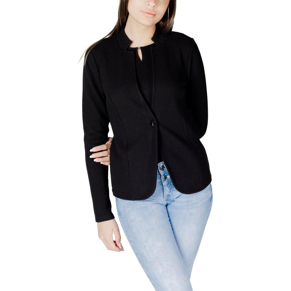 Street One Black Cotton Suits & Blazer