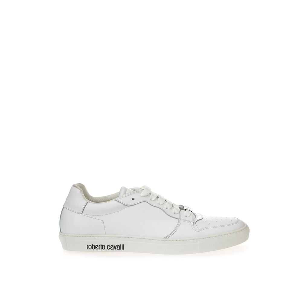 Roberto Cavalli White Leather Sneakers Luxe Footwear RO-11566620009958-EU36/US6