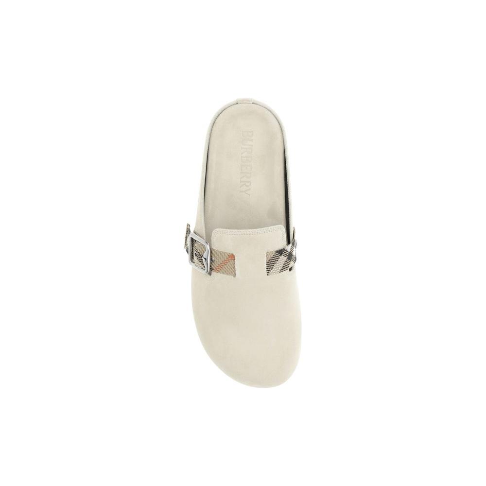 Burberry Clogs Urchin Sandals Burberry Light Gray