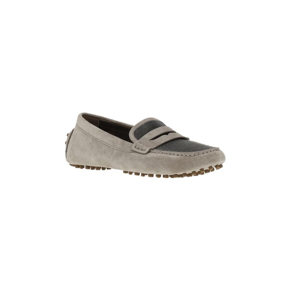 Brunello Cucinelli Suede Leather Loafers