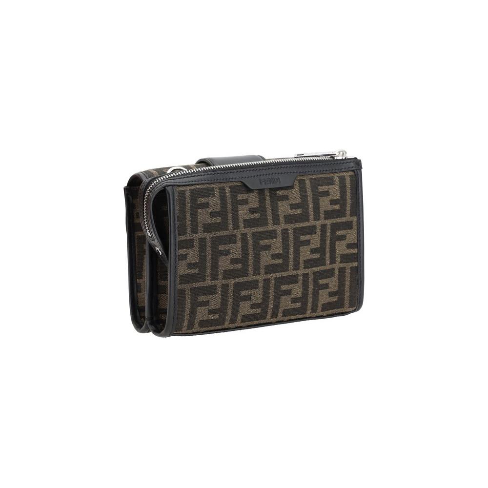 Fendi Double Baguette Shoulder Bag Fendi Dark Slate Gray