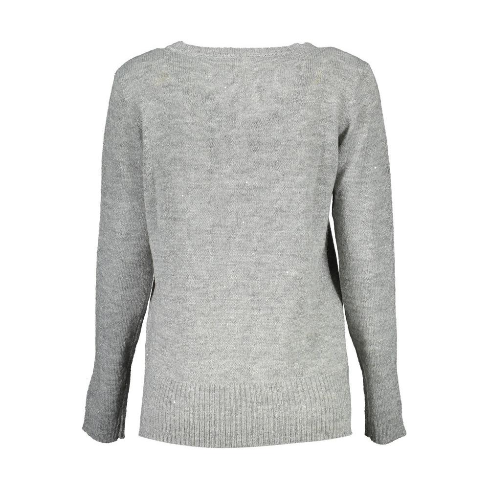 U.S. POLO ASSN. Silver Acrylic Women Sweater U.S. POLO ASSN. Dark Gray