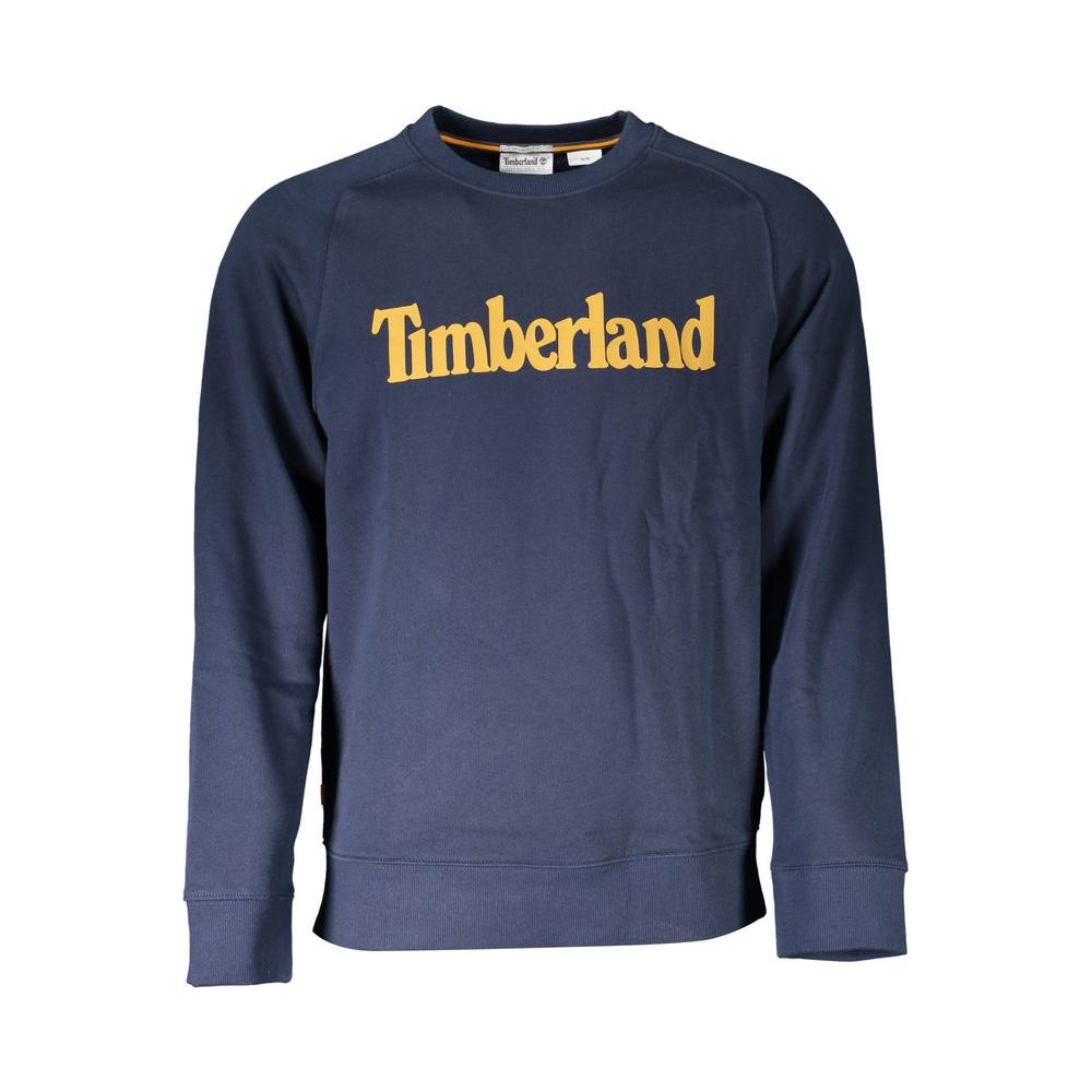 Timberland Blue Cotton Men Sweater Timberland Dark Slate Gray