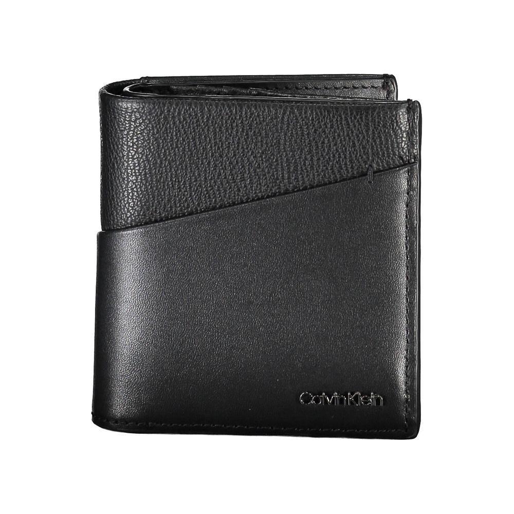 Calvin Klein Black Recycled Polyester Men Wallet CA-26293