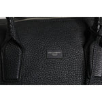 Dolce & Gabbana Black Calfskin Leather Hand Shoulder Duffle Bag BAG4377