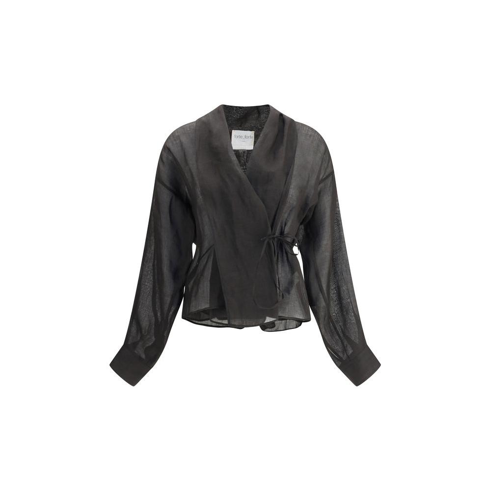 Forte_Forte Crossed Shirt Forte_Forte Dark Slate Gray