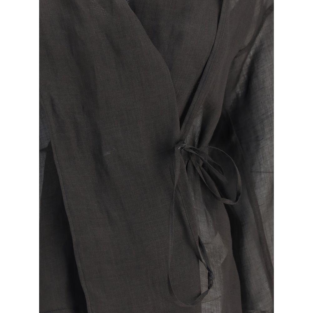 Forte_Forte Crossed Shirt Forte_Forte Dark Slate Gray