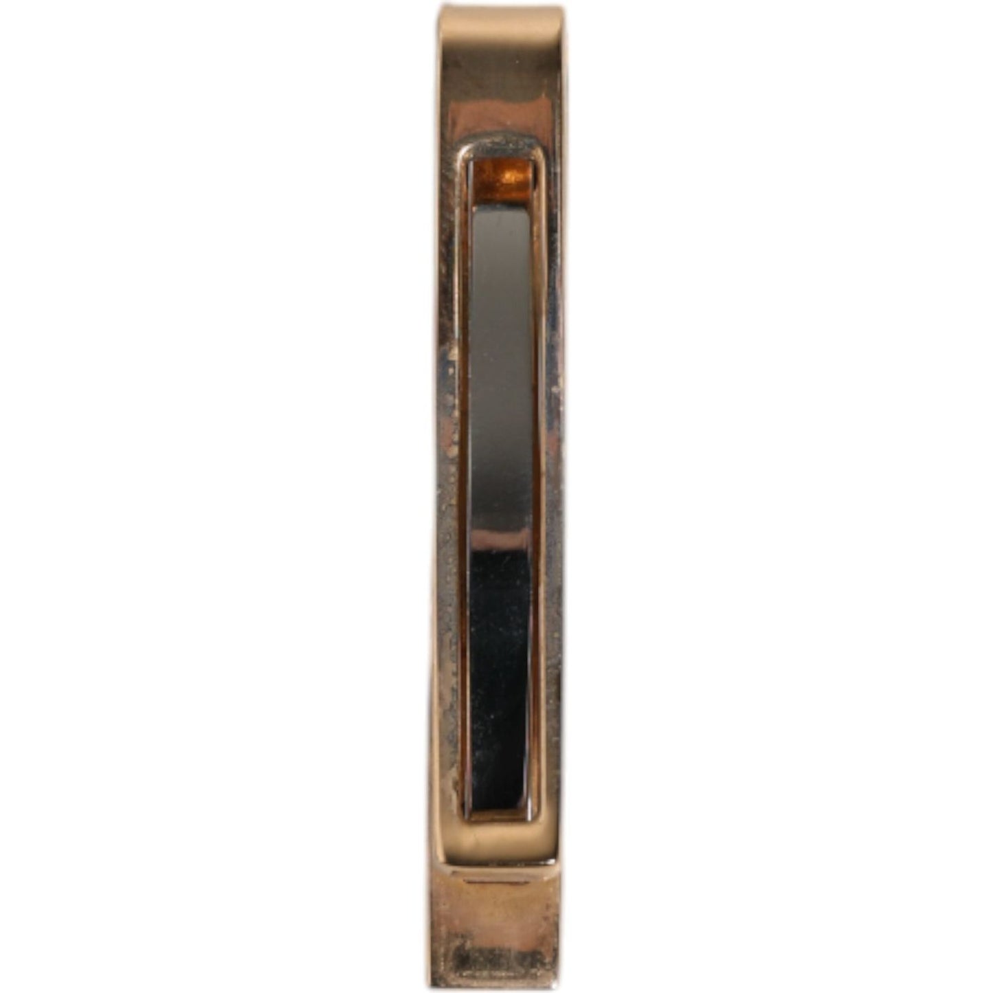 Dolce & Gabbana Gold Tone Brass Logo Branded Tie Clip Bar