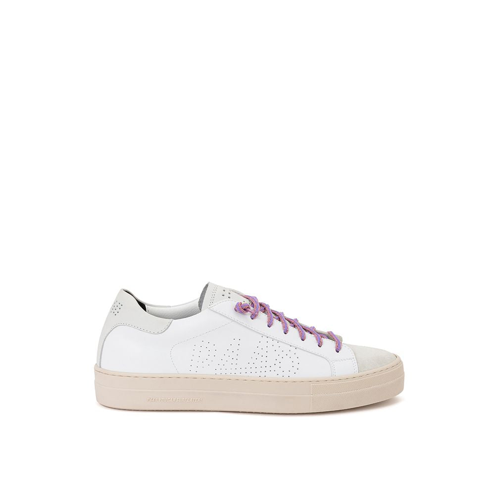 P448 White Leather Sneaker P448 Light Gray