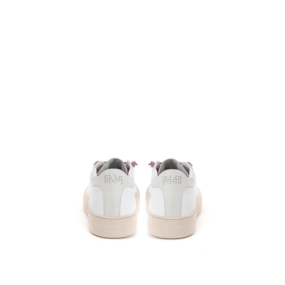 P448 White Leather Sneaker P448 Light Gray