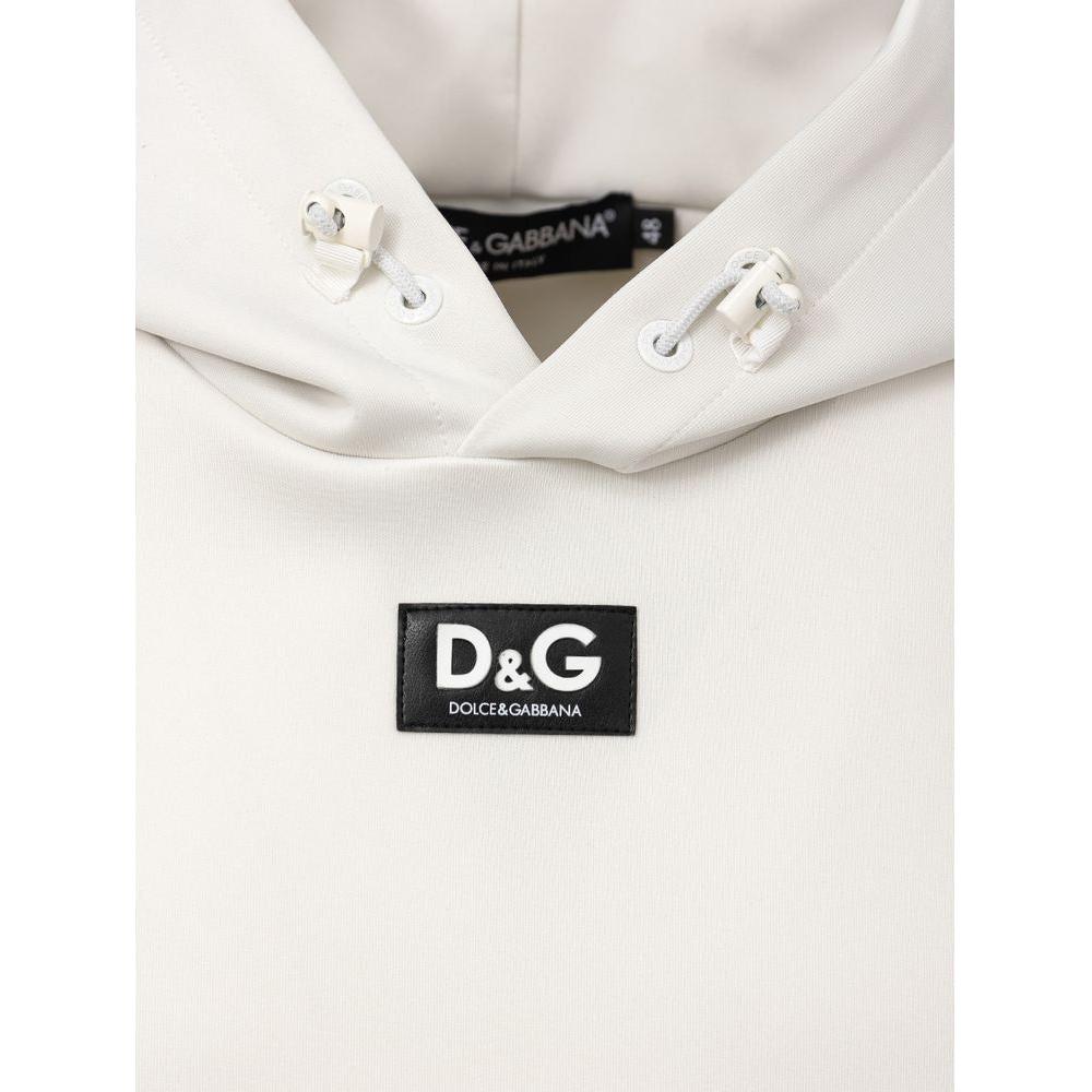 Dolce & Gabbana White Polyester Sweater Dolce & Gabbana Antique White