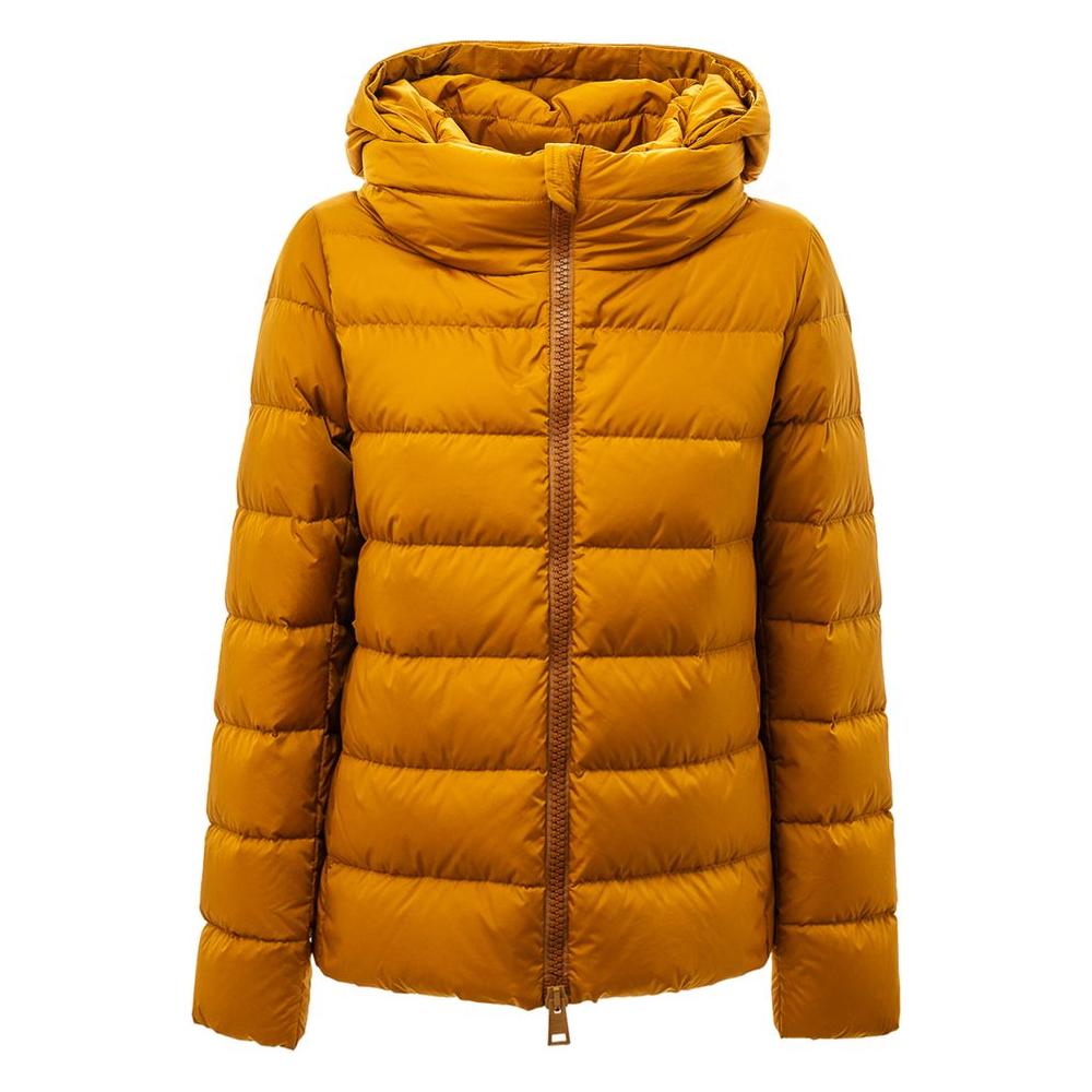 Herno Yellow Polyamide Jackets & Coat Herno Dark Goldenrod