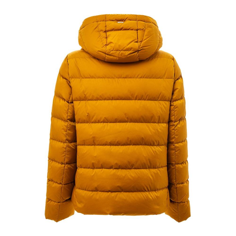 Herno Yellow Polyamide Jackets & Coat Herno Dark Goldenrod