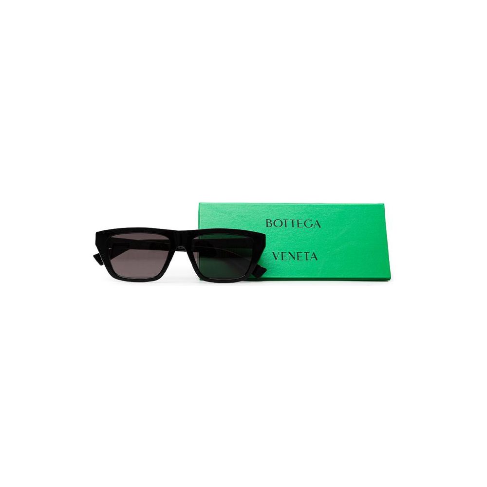 Bottega Veneta Black Acetate Sunglasses Bottega Veneta Medium Sea Green